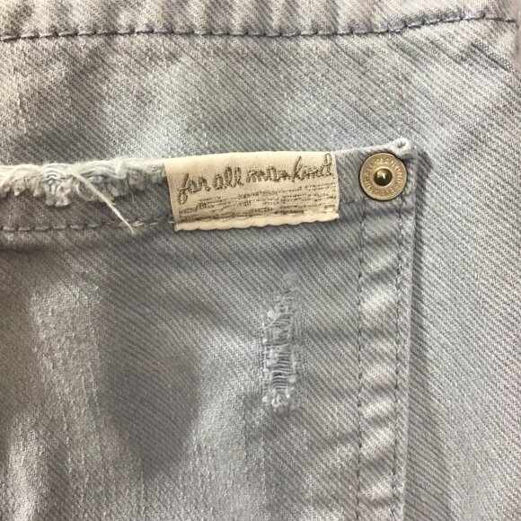 7 For All Mankind The Slim Cigarette Light Wash Jeans - Picture 5 of 7